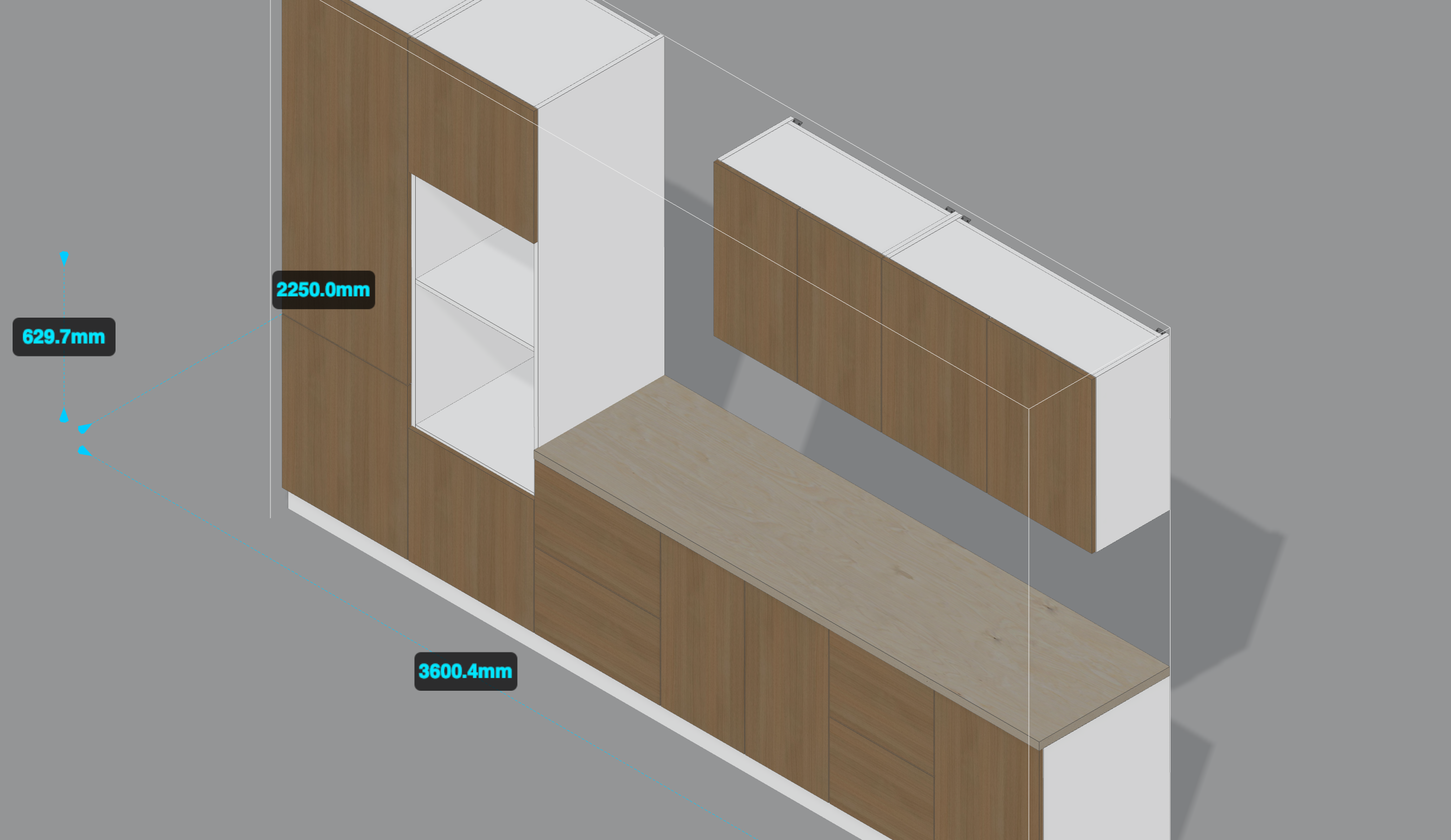 Line-form kitchen